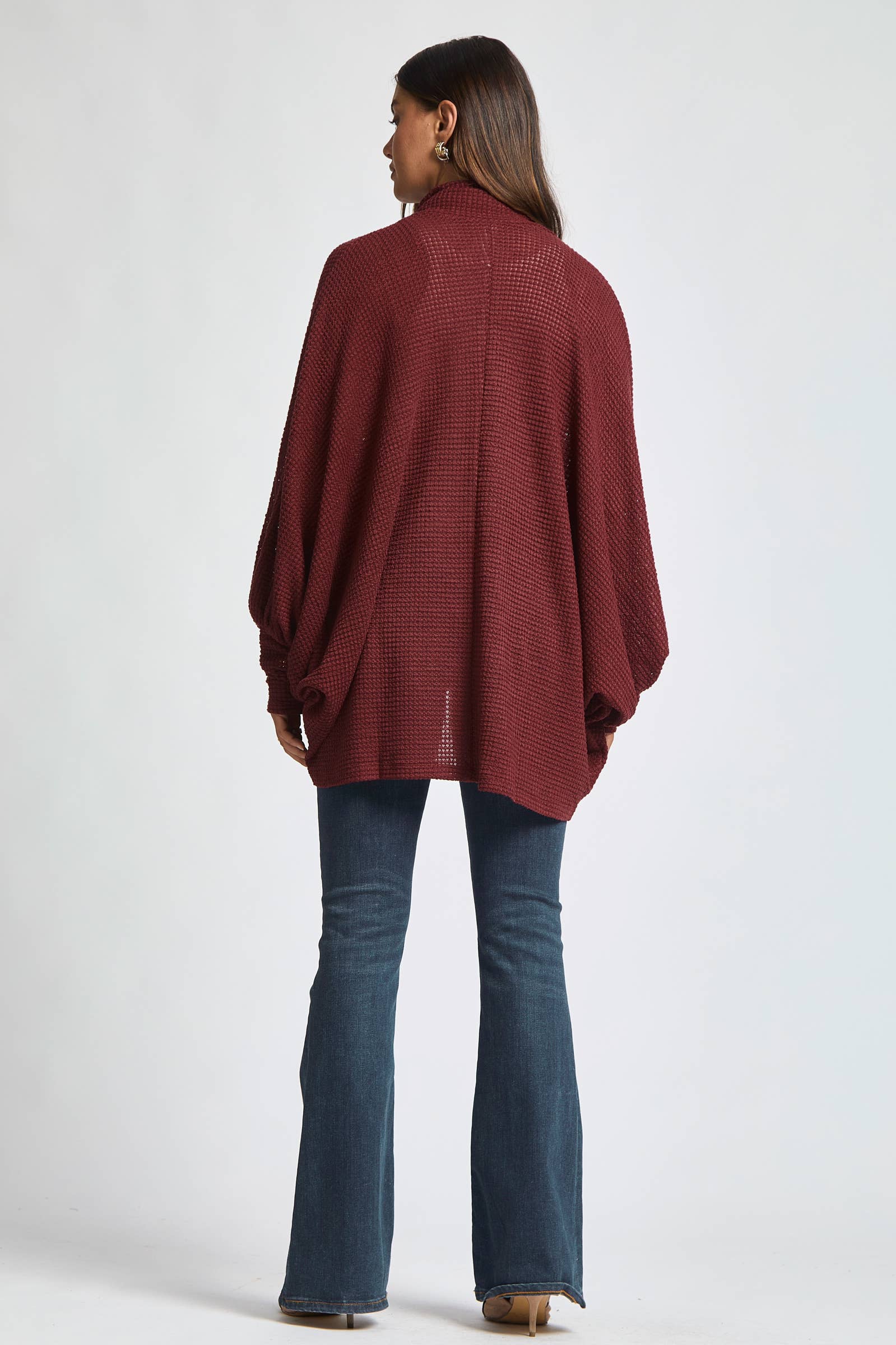 Dear Scarlett - Wholesale Cardigan - Women's - Crochet Knit Cardigan Batwing Sleeve19