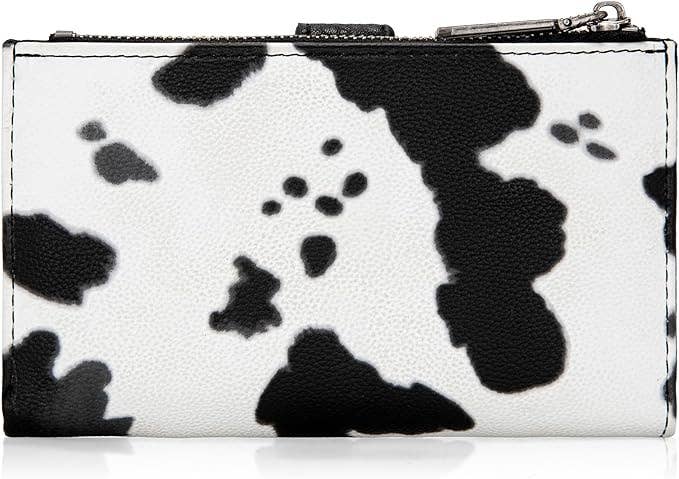 South End Clothing and Apparel L.L.C - Wholesale Wallet - Women's - Wrangler Cow Print Bi-Fold Wallet - Black1