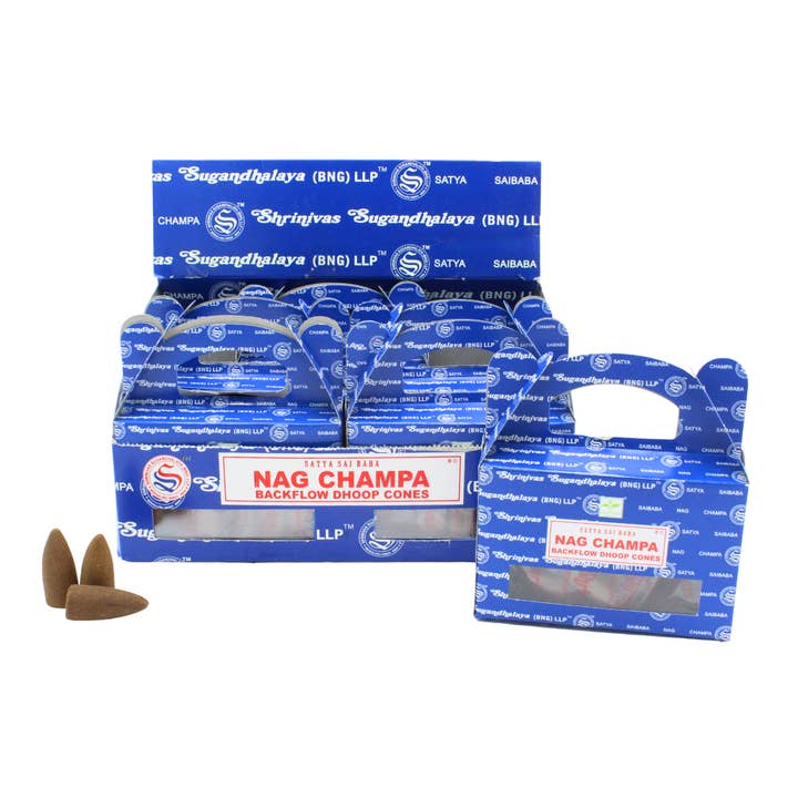 Satya Nag Champa Backflow Dhoop Cones voor wholesale door Green Tree