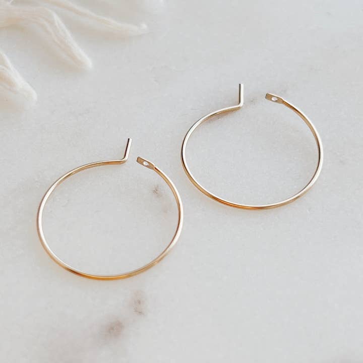 Golden Mini Hoop Earrings for wholesale by Where Watermelons Grow