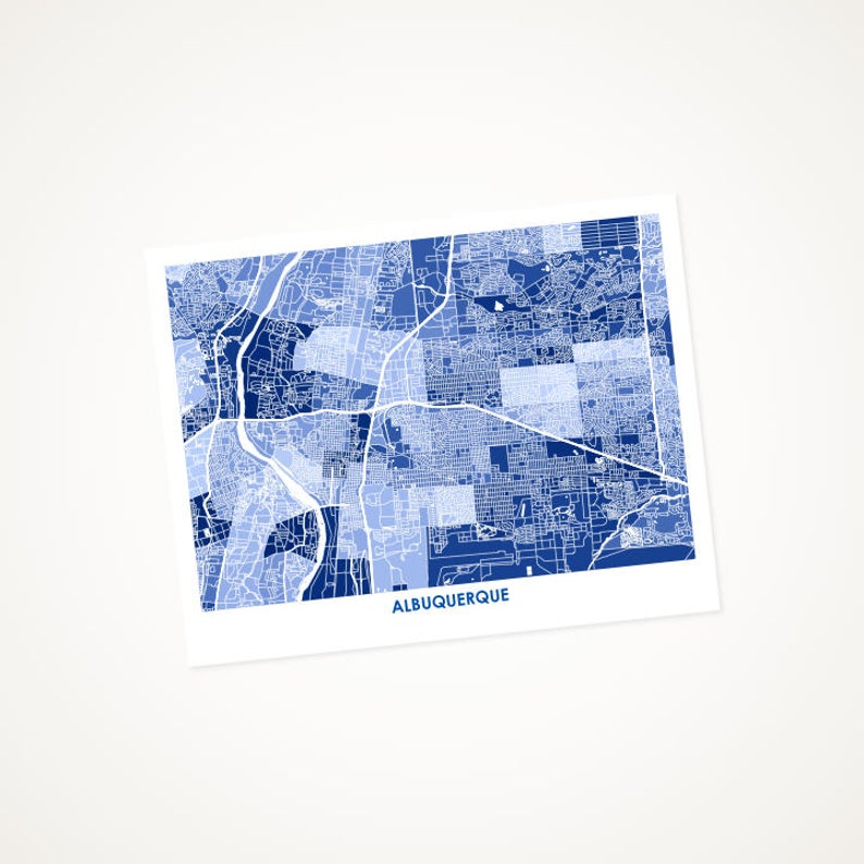 Juanita's Adventures - Wholesale Art Print - Juanitas Albuquerque Map Print0