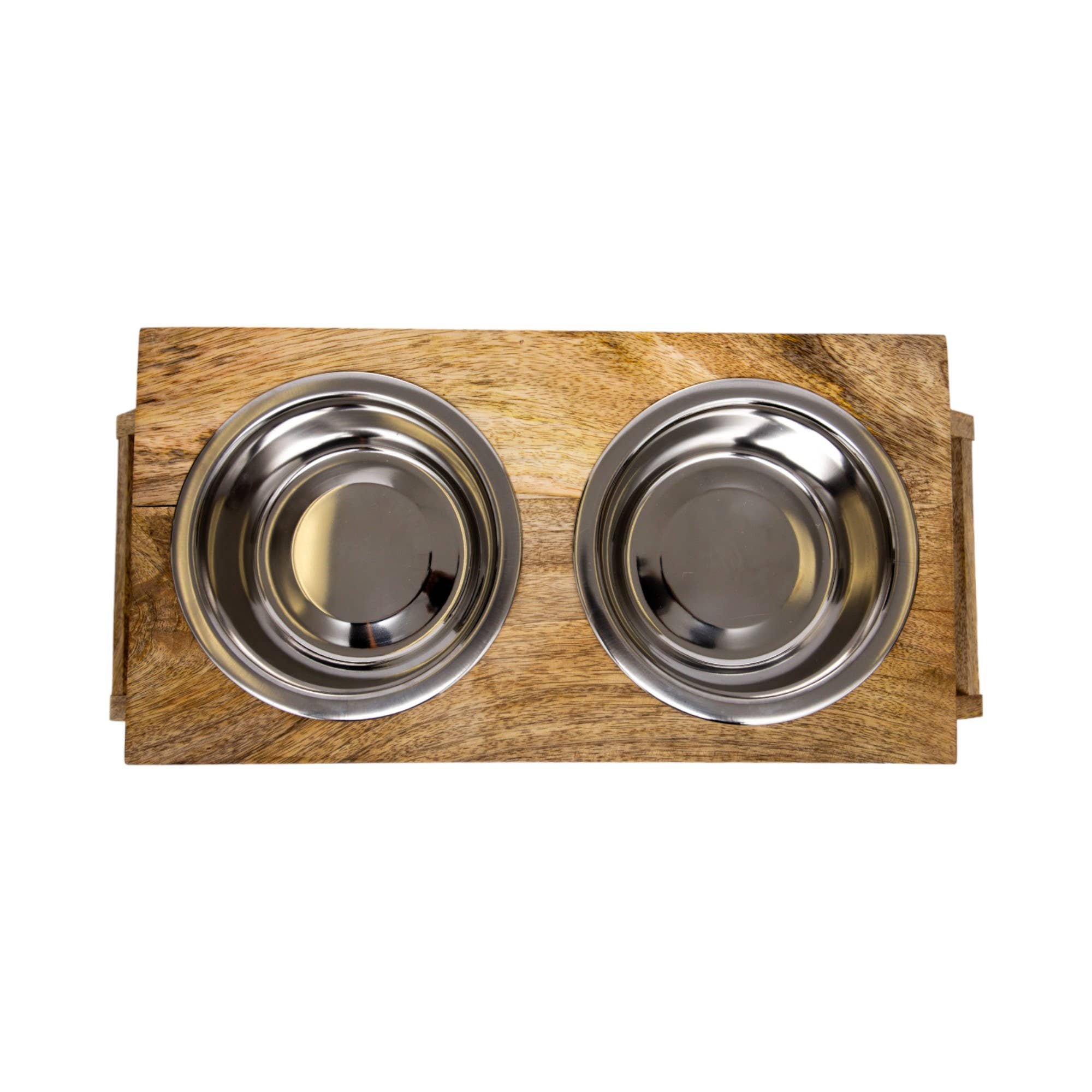 Jojo Modern Pets – wholesale Pet bowl – Cat/dog – Eco-Friendly Elevated Dog Wood Feeder in Natural Wood Finish3