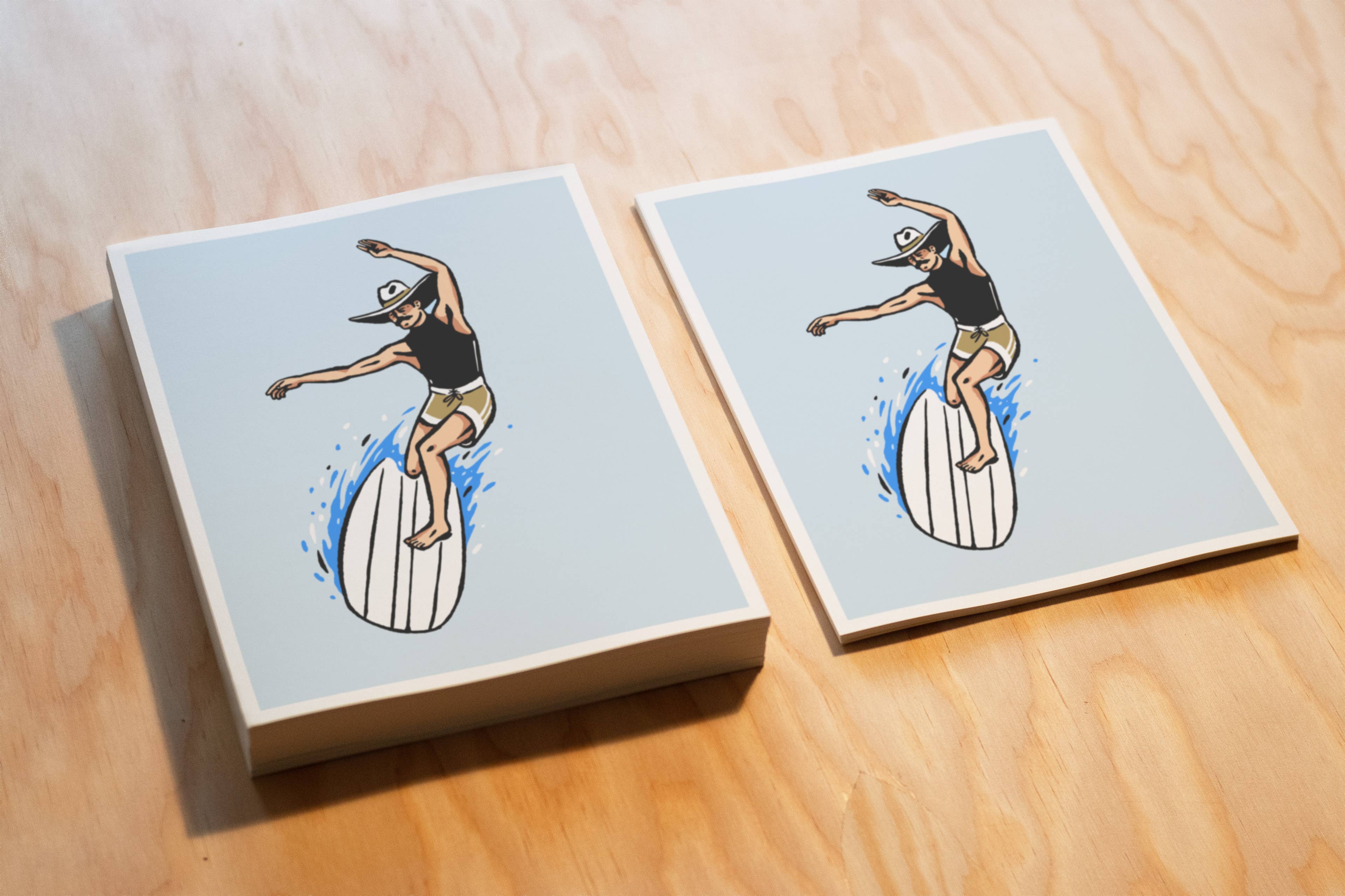 Kamin Tersieff – Engroshandel Kunsttryk – Cutback Cowboy Print - Illustrationsplakat1