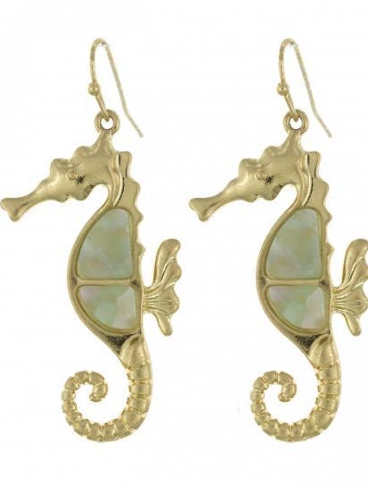 Ohrring-Set mit Seepferdchen aus Celluloseacetat für den Großhandel von TheTizana