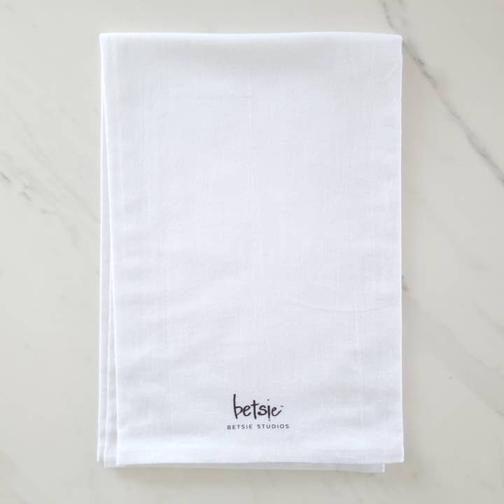Betsie Studios - Wholesale Tea Towel - "Welcome to the sweet life" Idaho Tea Towel2