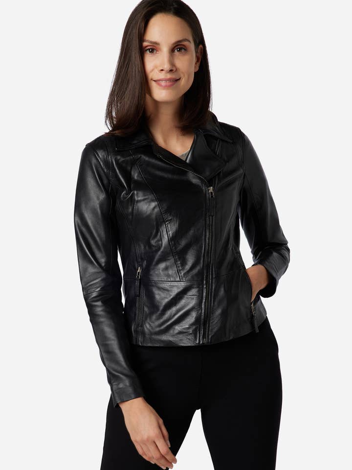 Ricano – Großhandel Lederjacke – Damen – Damen Lederjacke Sally-Premium Lamm Leder