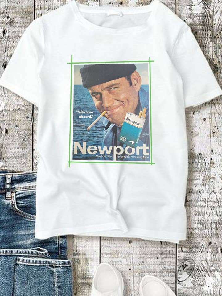 M8758 - NEWPORT graphic tee for wholesale by HARANG