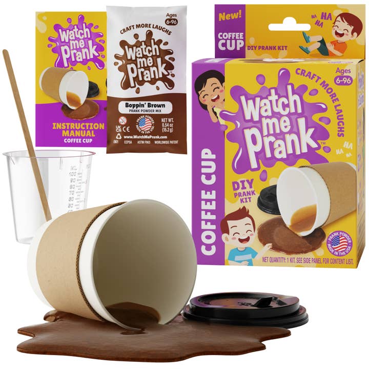 South Beach Bubbles – wholesale Prank/gag gift – WatchMePrank DIY Coffee Cup Spill Prank Kit