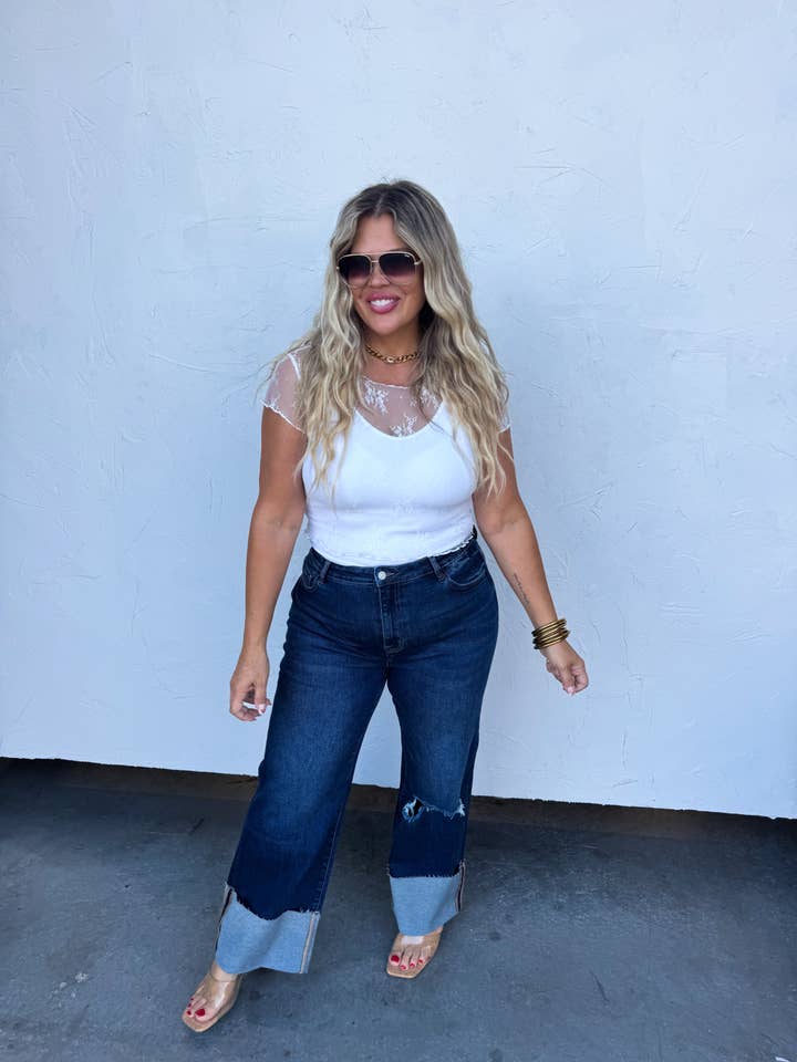 BLAKELEY - Wholesale Blouse - Women's - ALLE SHORT SLEEVE LACE TOP10