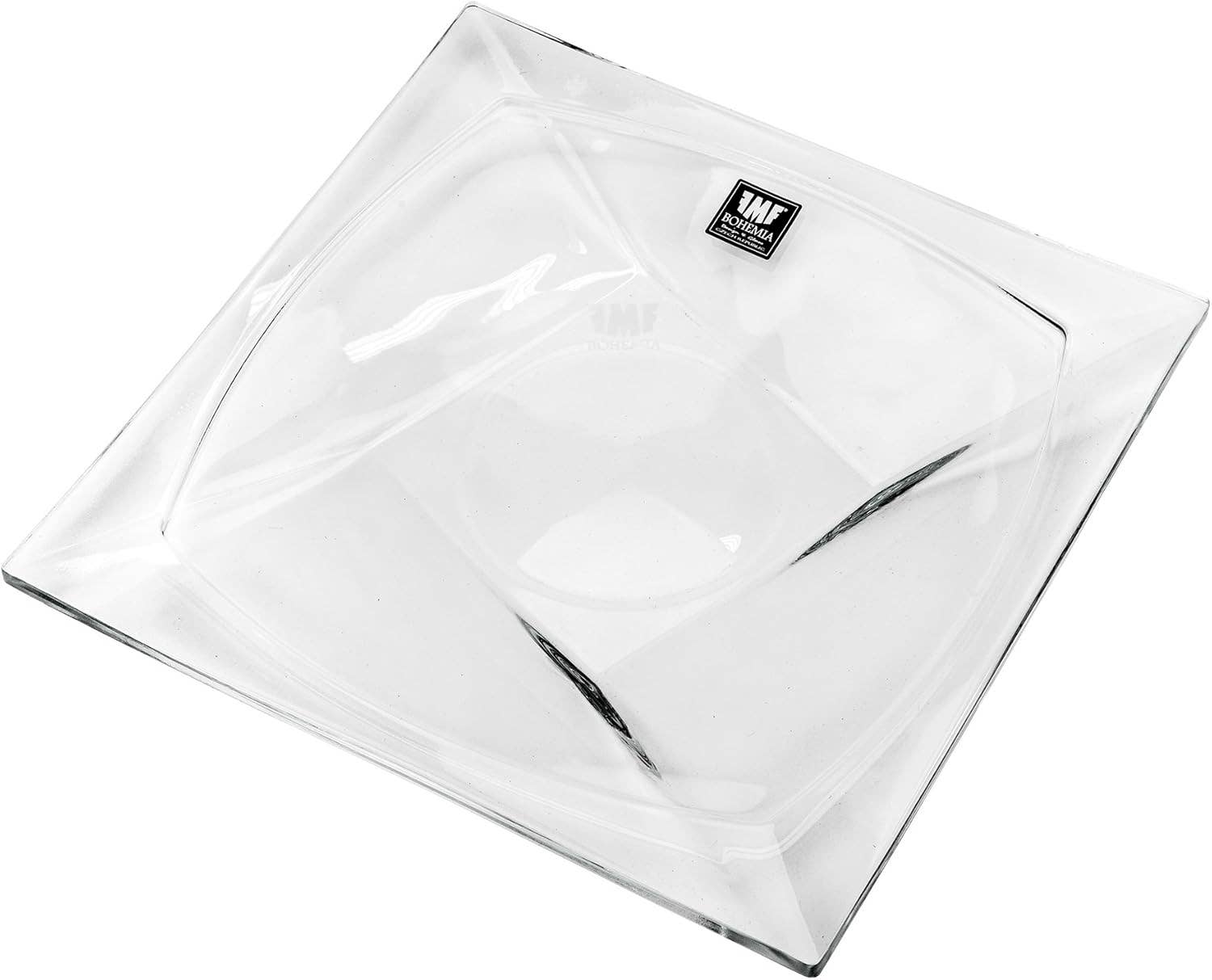 NORTH AMERICAN CRYSTAL - Wholesale Platter - 12" Bohemian Crystal Quadron Plater AU60698 QUADRON, AURUM0