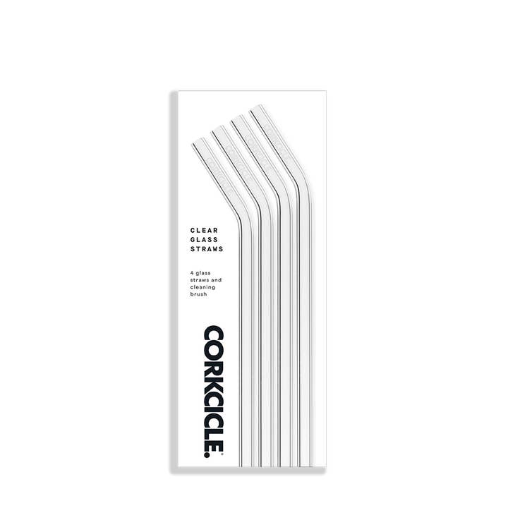 Straw Set - Glass - Clear for wholesale by CORKCICLE