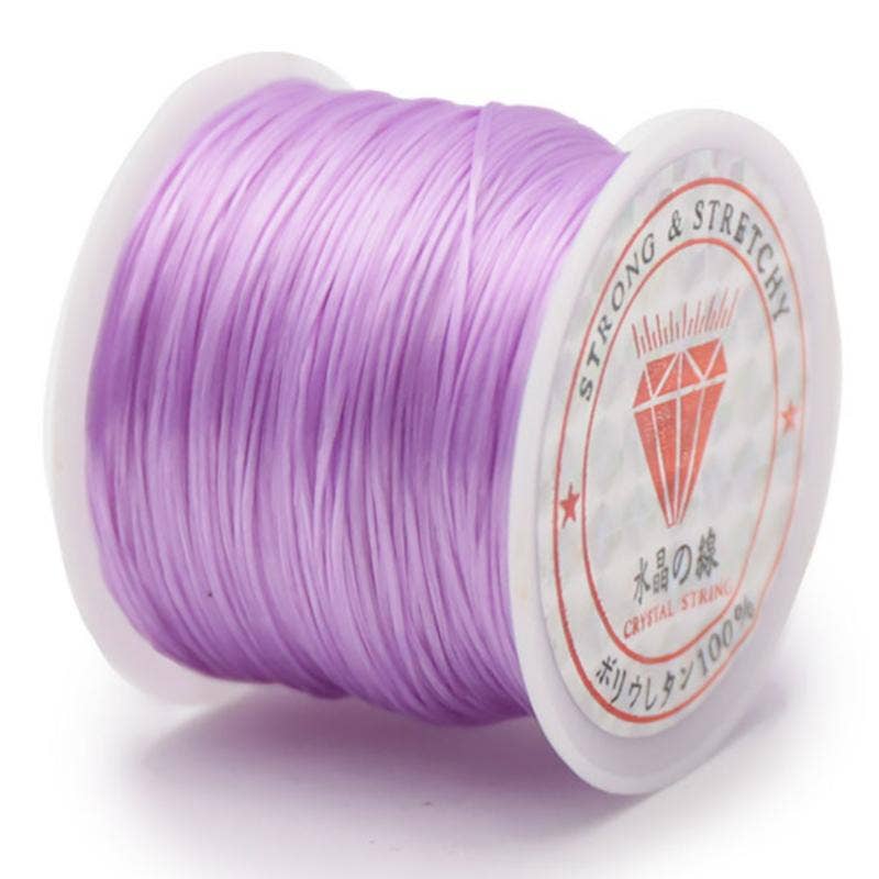 La Boîte à Cailloux - Wholesale Craft Supplies - Lavender elastic thread 0.5mm - 50m0