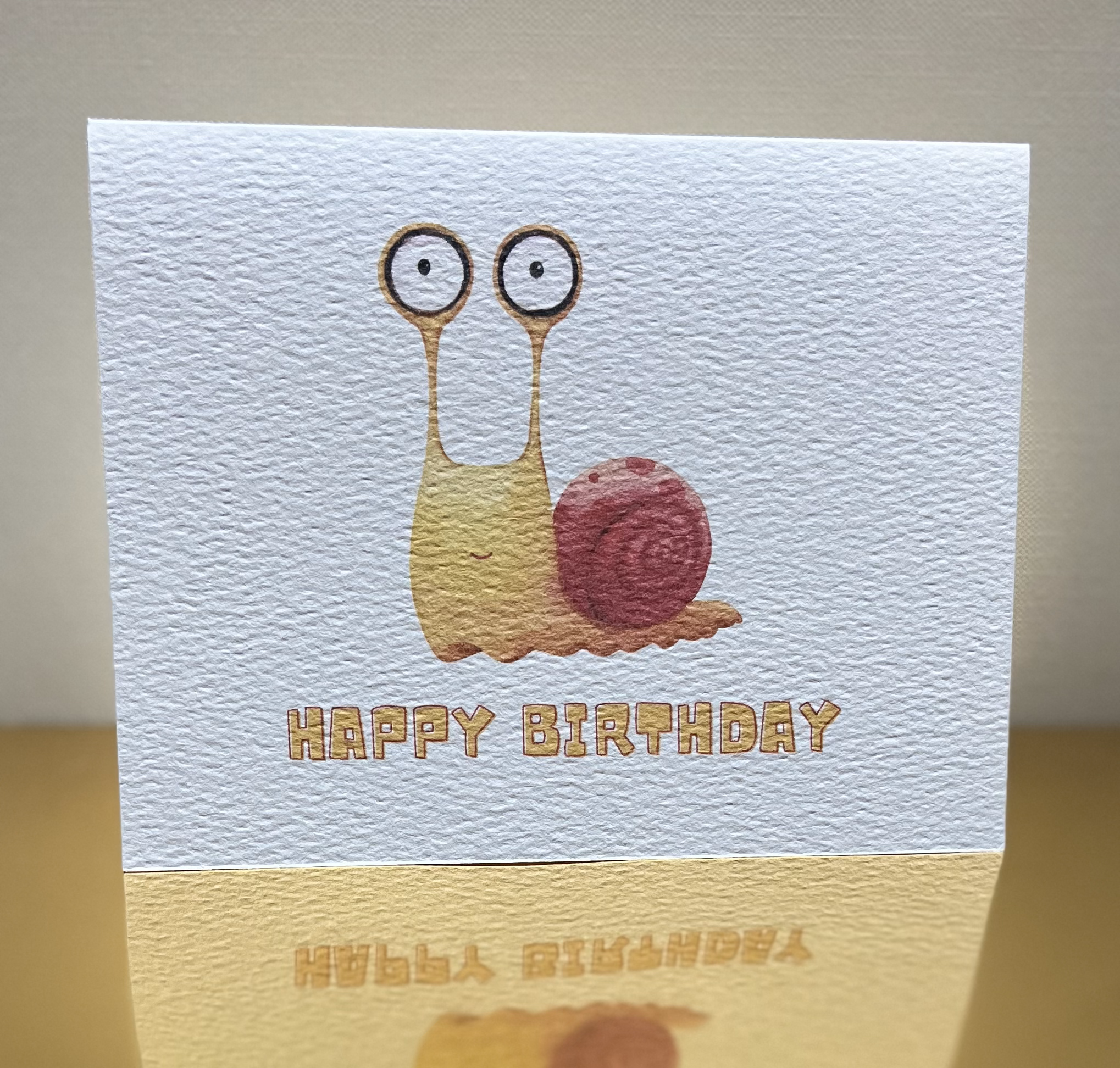 Paper Kuts - Wholesale Birthday Card - Happy Birthday Funny Snail Card Includes Kraft Envelope2