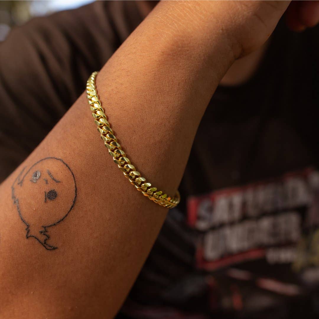 Aurora Jewels – Großhandel Gliederhalskette –  Miami Cuban Panzerkette 7,7 mm 5