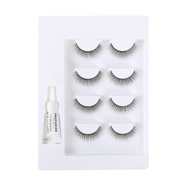 VIAI Beauty - Wholesale False/fake eyelashes - Frosted Snow Sparkle | 4 Pair Luxe False Lash Set2
