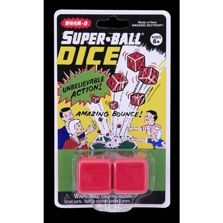 Dice Superball Retro for wholesale by Hansen Game Gift & Toy Company
