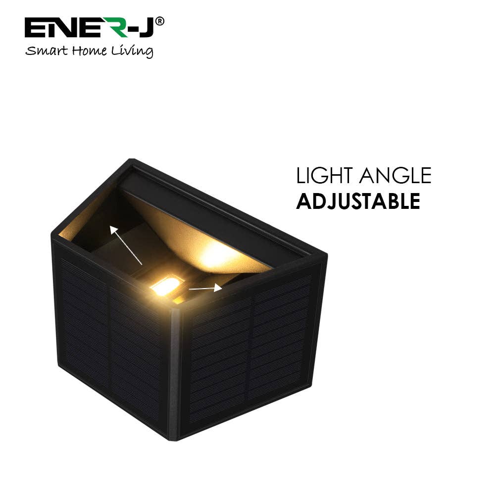 ENER-J – wholesale Accent/desk lamp – Solar Powered Adjustable Beam Angle Wall Light6
