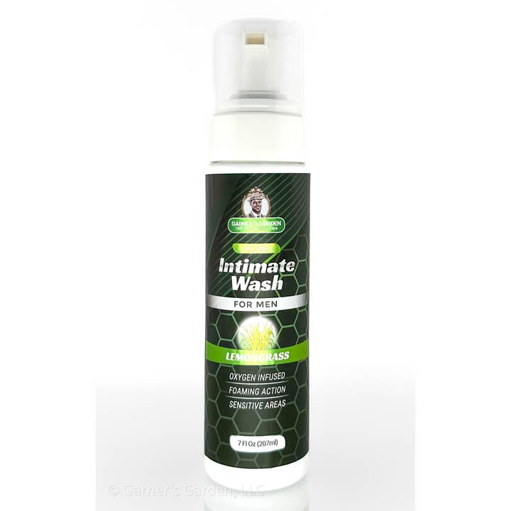 Garner's Garden - Wholesale Intimate Cleanser/Wipe - 7 oz Organic Intimate Wash Men's | Foaming | Hâ‚‚Oâ‚‚