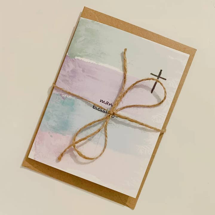 Many Blessings Card for wholesale by Harmony Heaven Gifts
