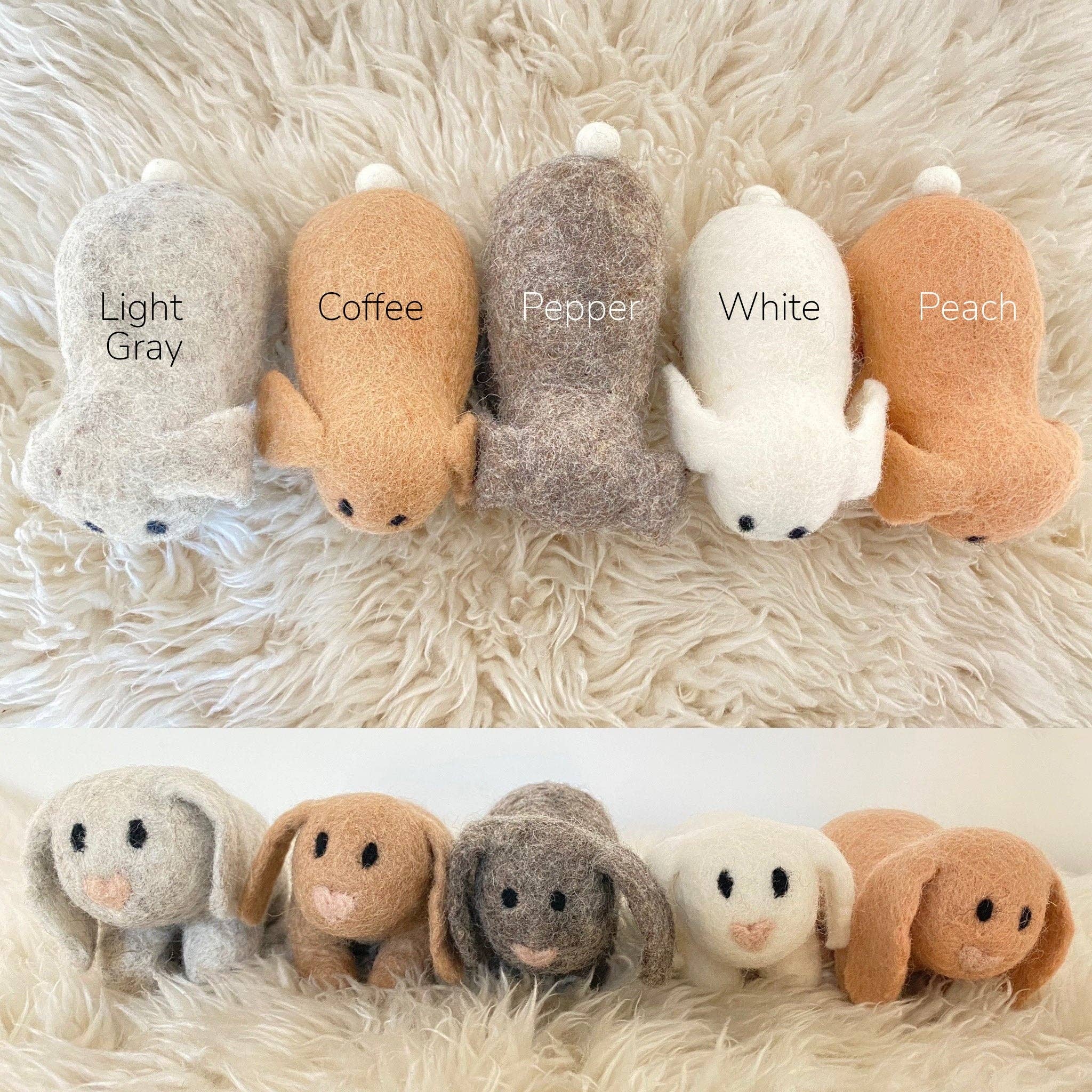 Sheep Farm Felt - Wholesale Decorative Tabletop Object - Felt Bunny with Floppy Ears 0