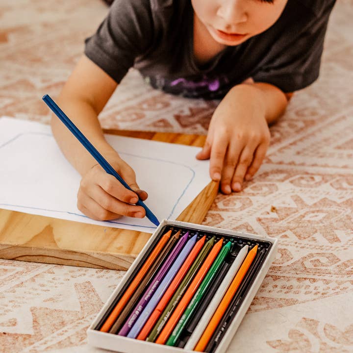 Life of Colour - Wholesale Colored Pencil - Woodless Pastel Pencils - Earth Colours - Set of 123