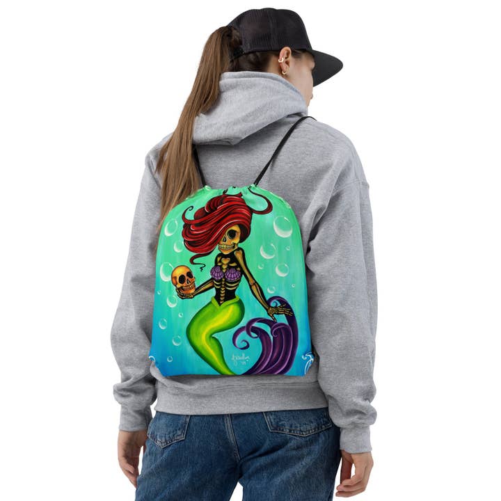“La Sirena” Drawstring bag for wholesale by The Art of Francella