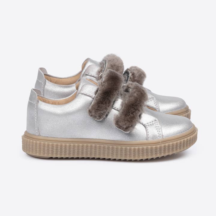 AW25 Funky Fur Sneaker - Metallic for wholesale by Pip and Henry