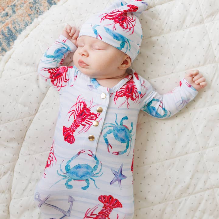 Florida Kid Co. - Wholesale Newborn/Knit Hat - Baby - Lobster & Crab Knotted Hat6