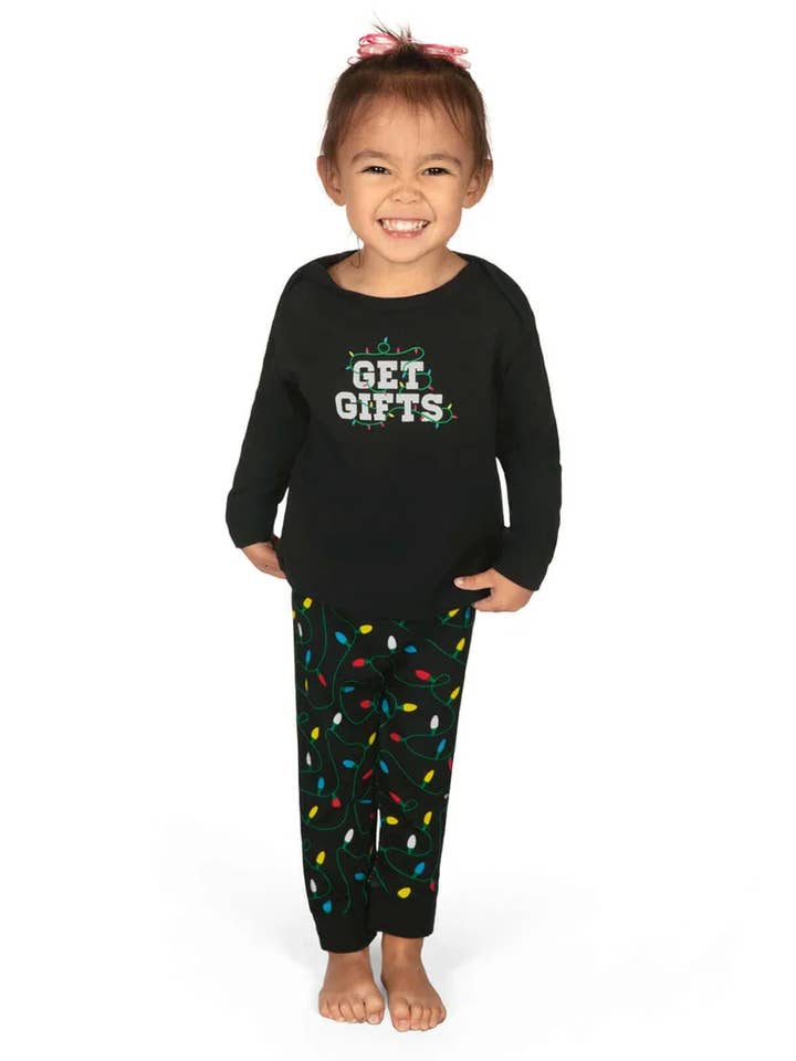 Get Gifts Pajama Set - Baby & Toddler Christmas PJs for wholesale by Tipsy Elves