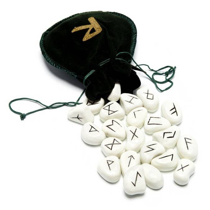 WLM - Wholesale Meditation Supplies - Set of 25 Runes with Pouch0