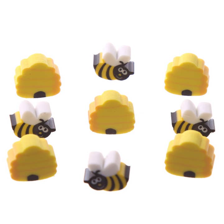 Puckator EU - Wholesale Eraser - Kids - Cute Honey Bee Mini Erasers in a Jar2
