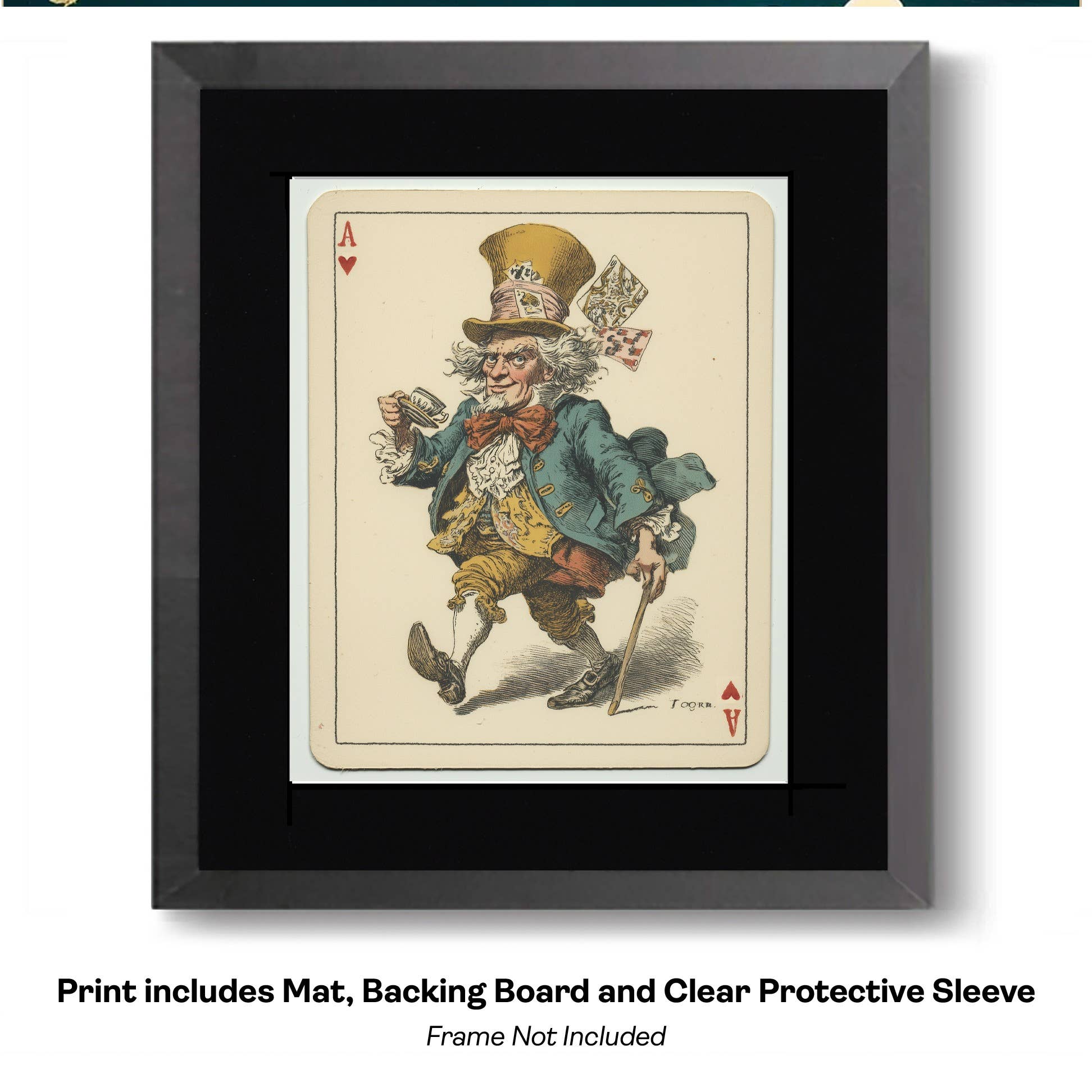 Mowbi - Wholesale Art Print - Mad Hatter Portrait art print - 8"x10" Artwork for 11"x14" Frame17