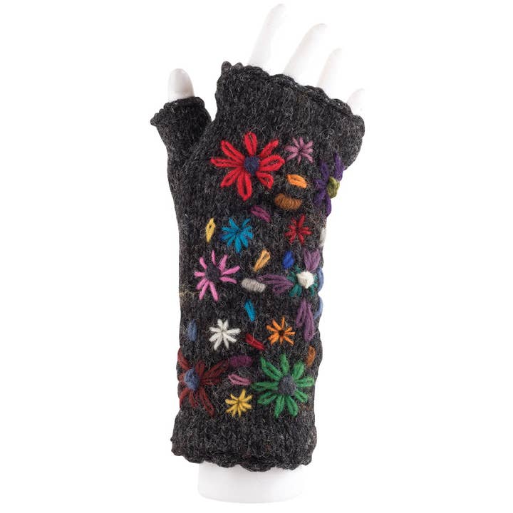 Fingerless Flower Armwarmer and other Purchase Wholesale wool gloves. Free Returns & Net 60 Terms on Faire trending on Faire.