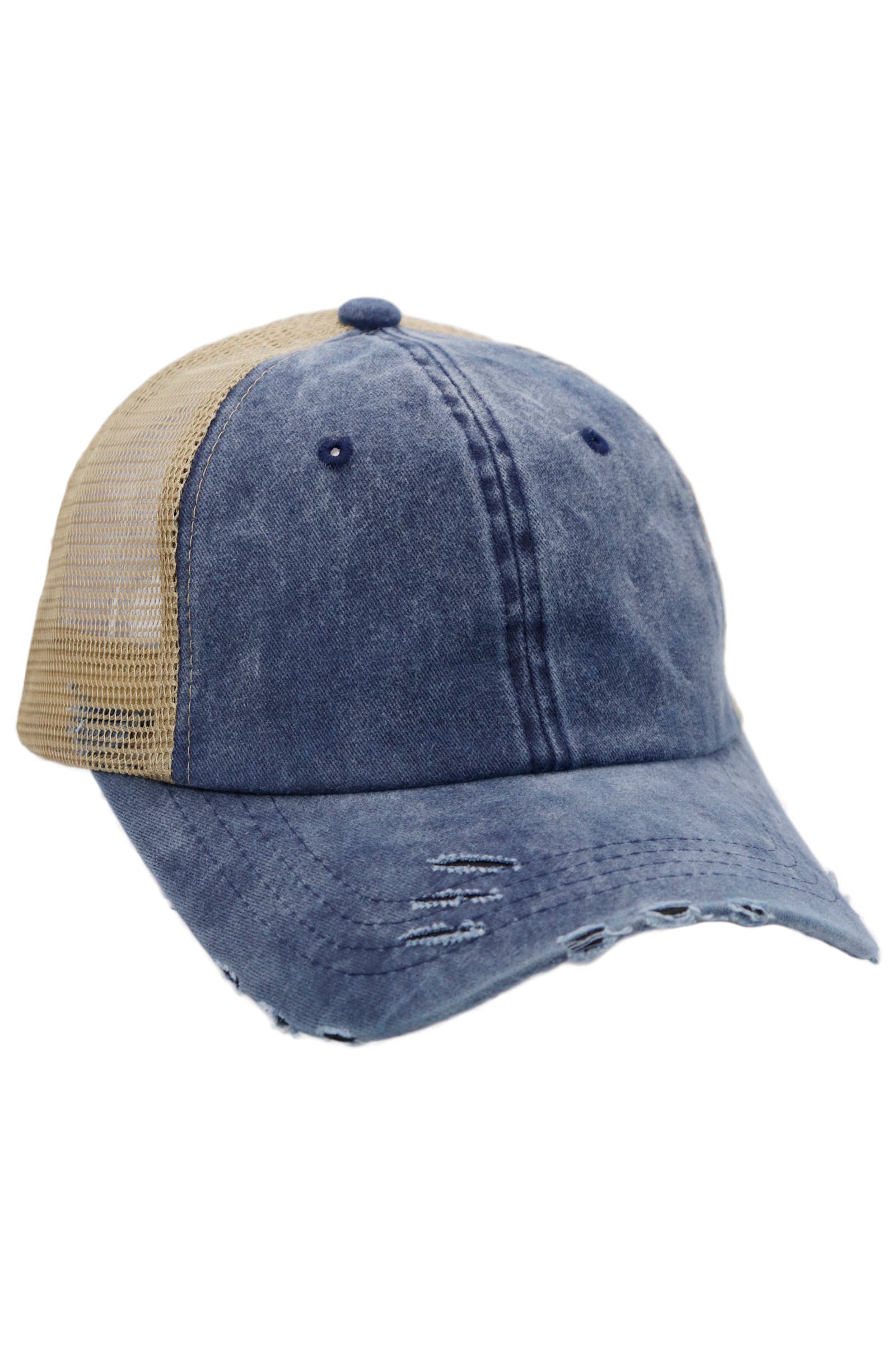 Cap Zone - Vente Casquette de camionneur – unisexe - Casquette de camionneur non structurée teinte en vêtement délavé bicolore5