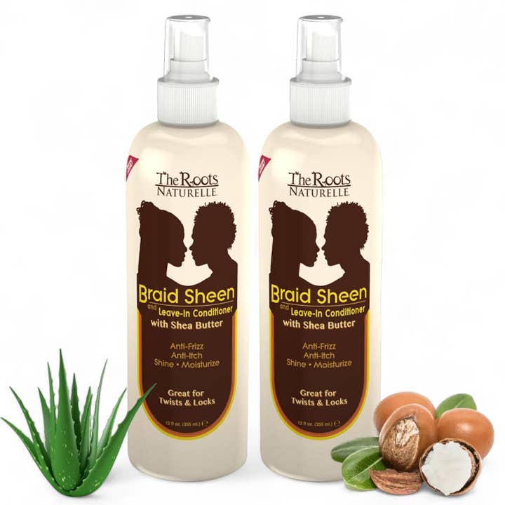 Laque Brillance pour Tresses The Roots avec Beurre de Karité 355 ml pour la vente par blackpantherstrong