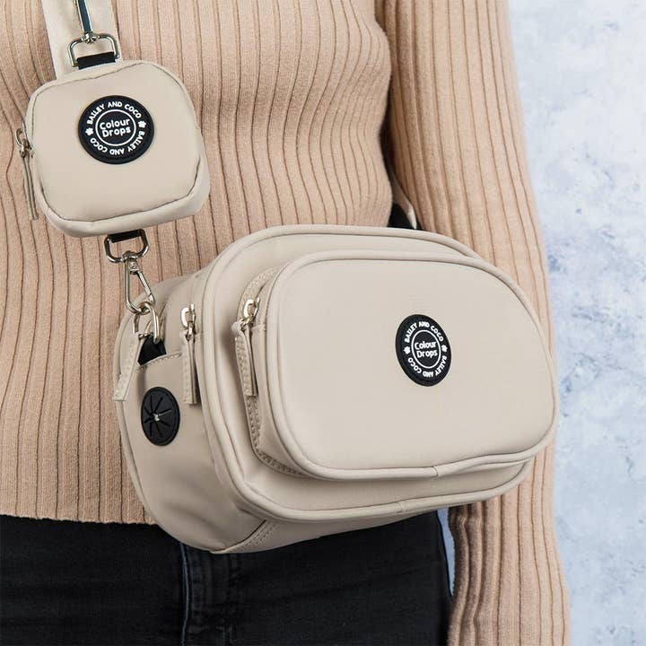 Create Your Own Dog Walking Bag - Latte for wholesale by Bailey and Coco