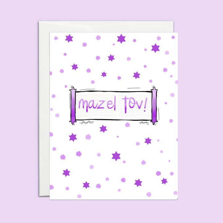 Mazel Tov Scrolls for wholesale by The Simcha Store