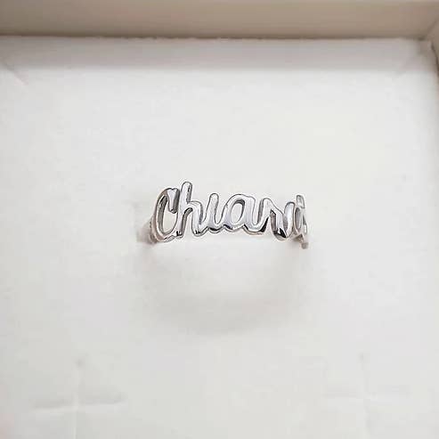 M di Martina – wholesale Band/stacked ring – “Customizable” Name or Single Word Ring3