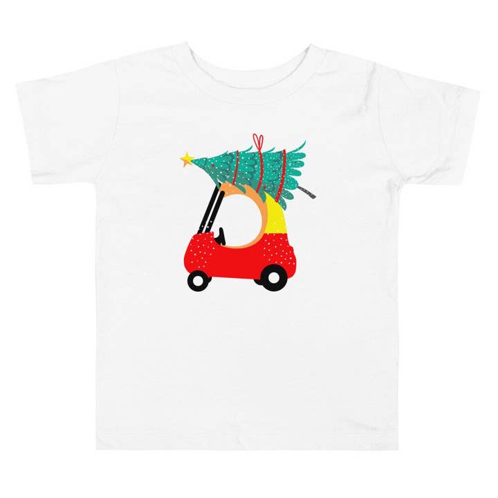 SUNFLOWER DREAMS BOUTIQUE - Wholesale Screen Printed T-Shirt - Kids - Mr Magoo Truck and Tree Toddler Short Sleeve Tee