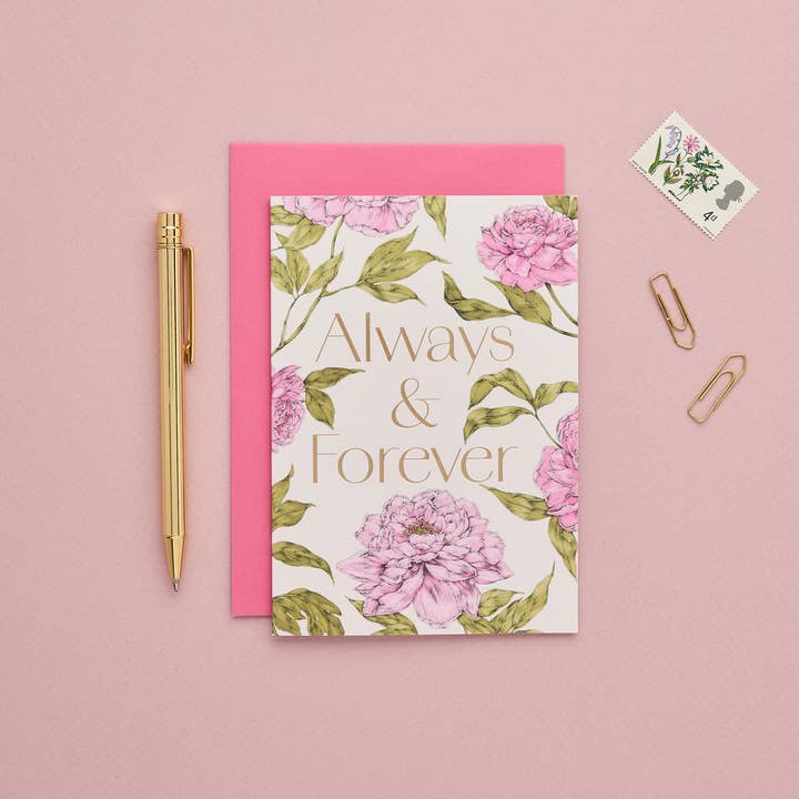 Sweet Sherbet - Always & Forever - Card for wholesale by Catherine Lewis Design