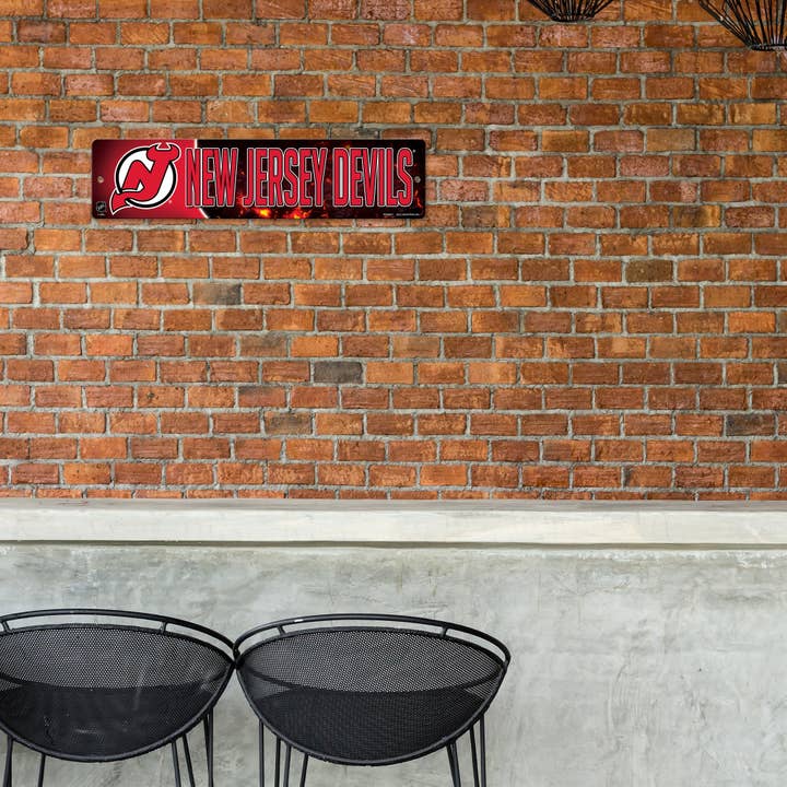 Rico Industries - Wholesale Sign - NHL Hockey New Jersey Devils Plastic Street Sign1