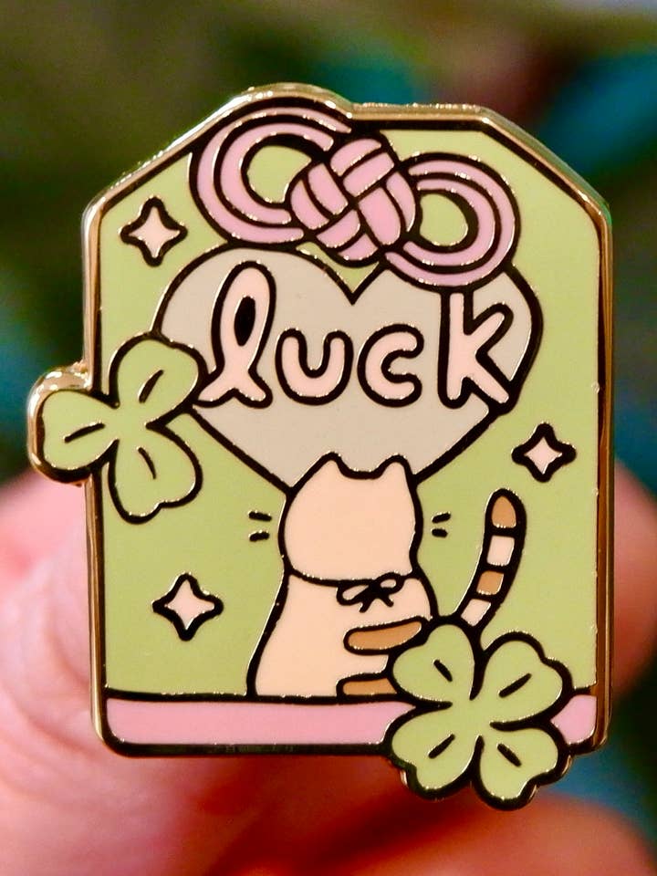 Omamori Enamel Pin: Luck for wholesale by Shooley
