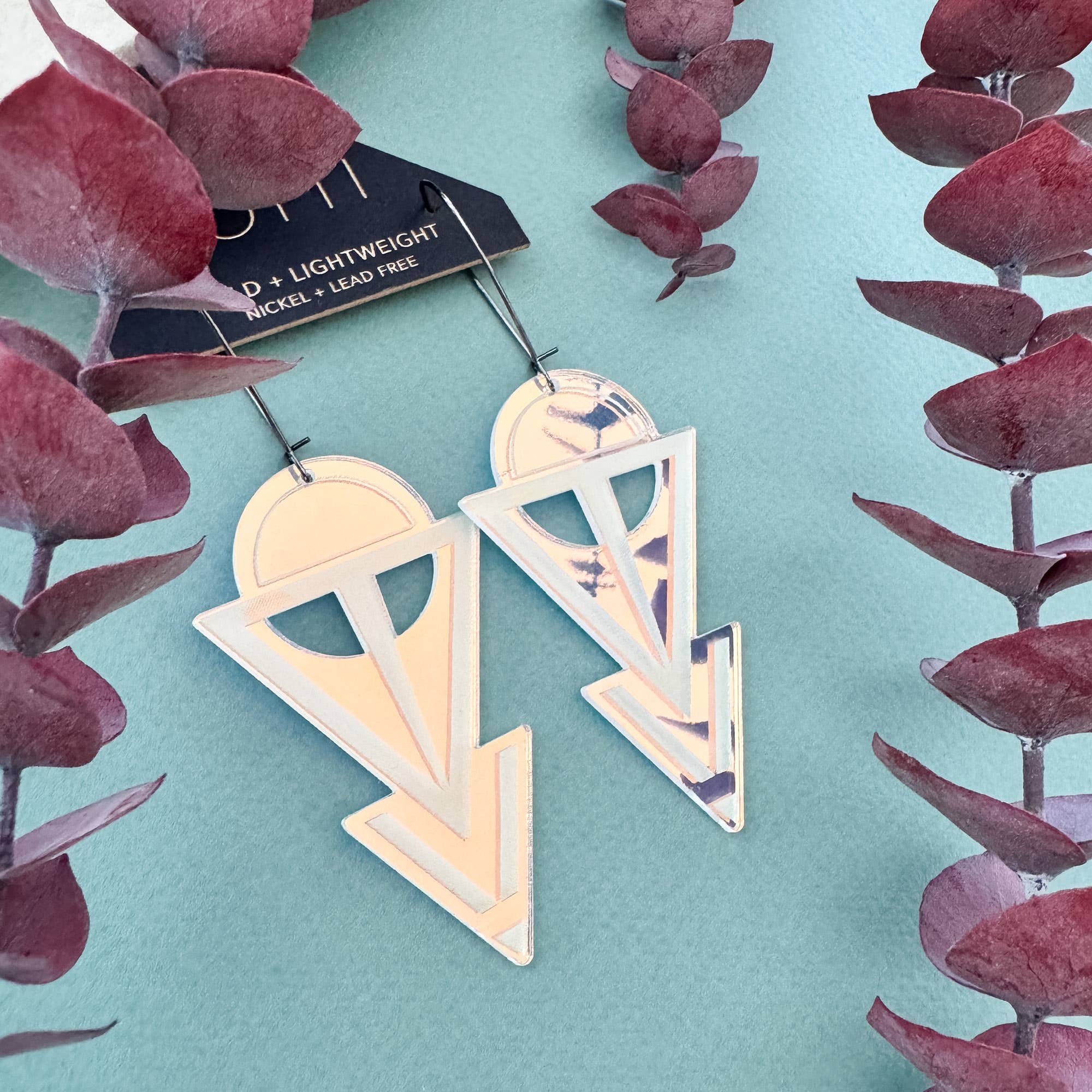 OTTI - Wholesale Dangle Earrings - Lightweight Architectural Earrings: COVEN (3 color options)12