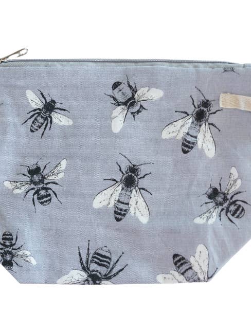 Cosmetic Toiletry Bag - Sketch Bees for wholesale by Allgifts Australia