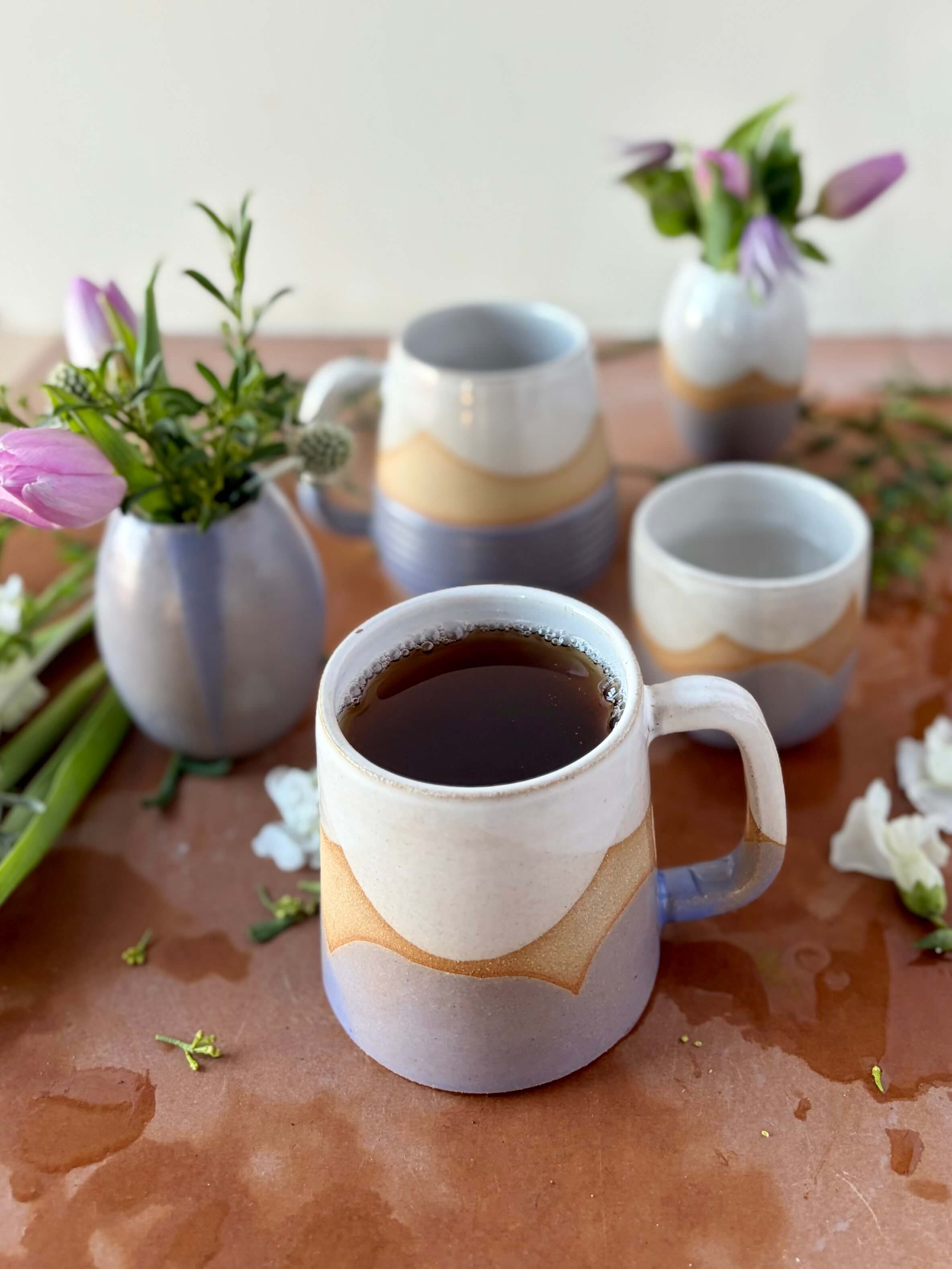 ROB Ceramics - Wholesale Coffee Mug - Horizon Mug (Spring Palette) - Handmade Ceramic 8
