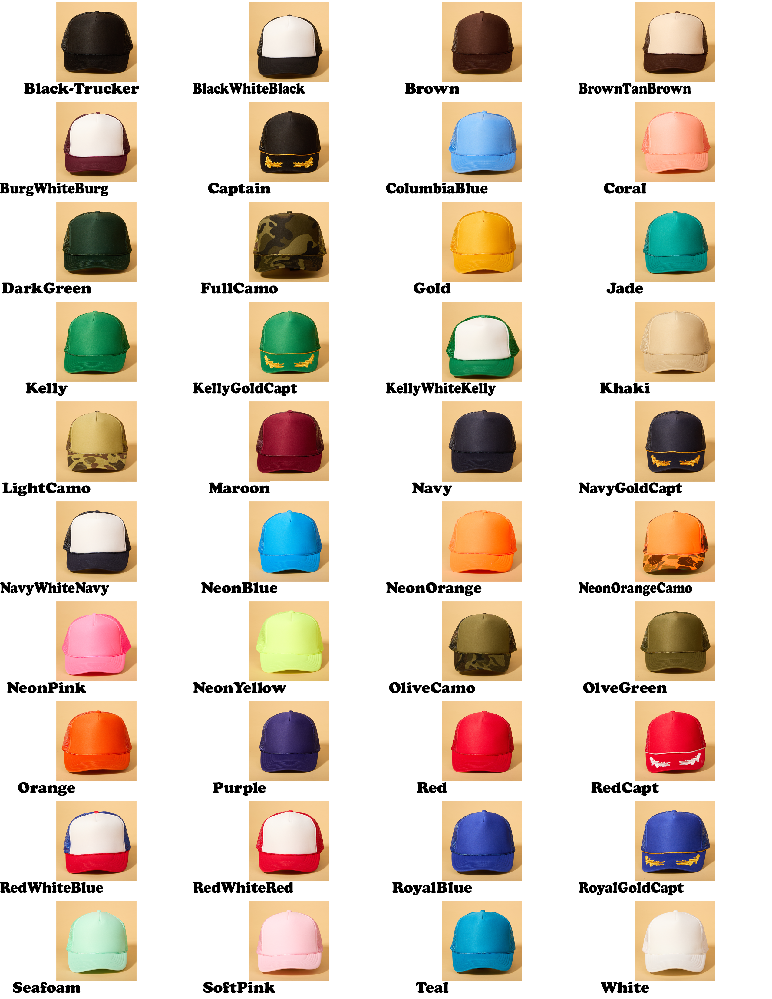 Ascot + Hart - Wholesale Trucker Hat - Unisex - Custom Puff Print Trucker1