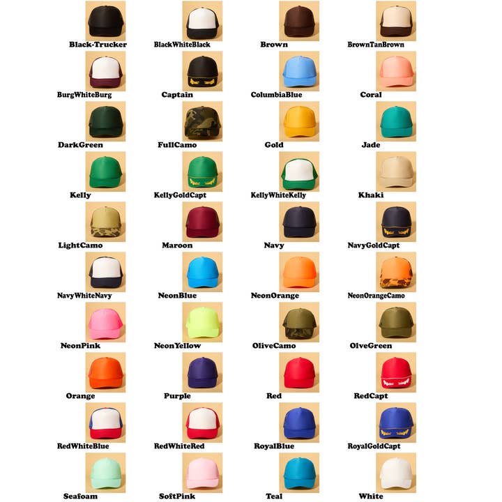 Ascot + Hart - Vente Casquette de camionneur – unisexe - Trucker personnalisé en couleur complète1