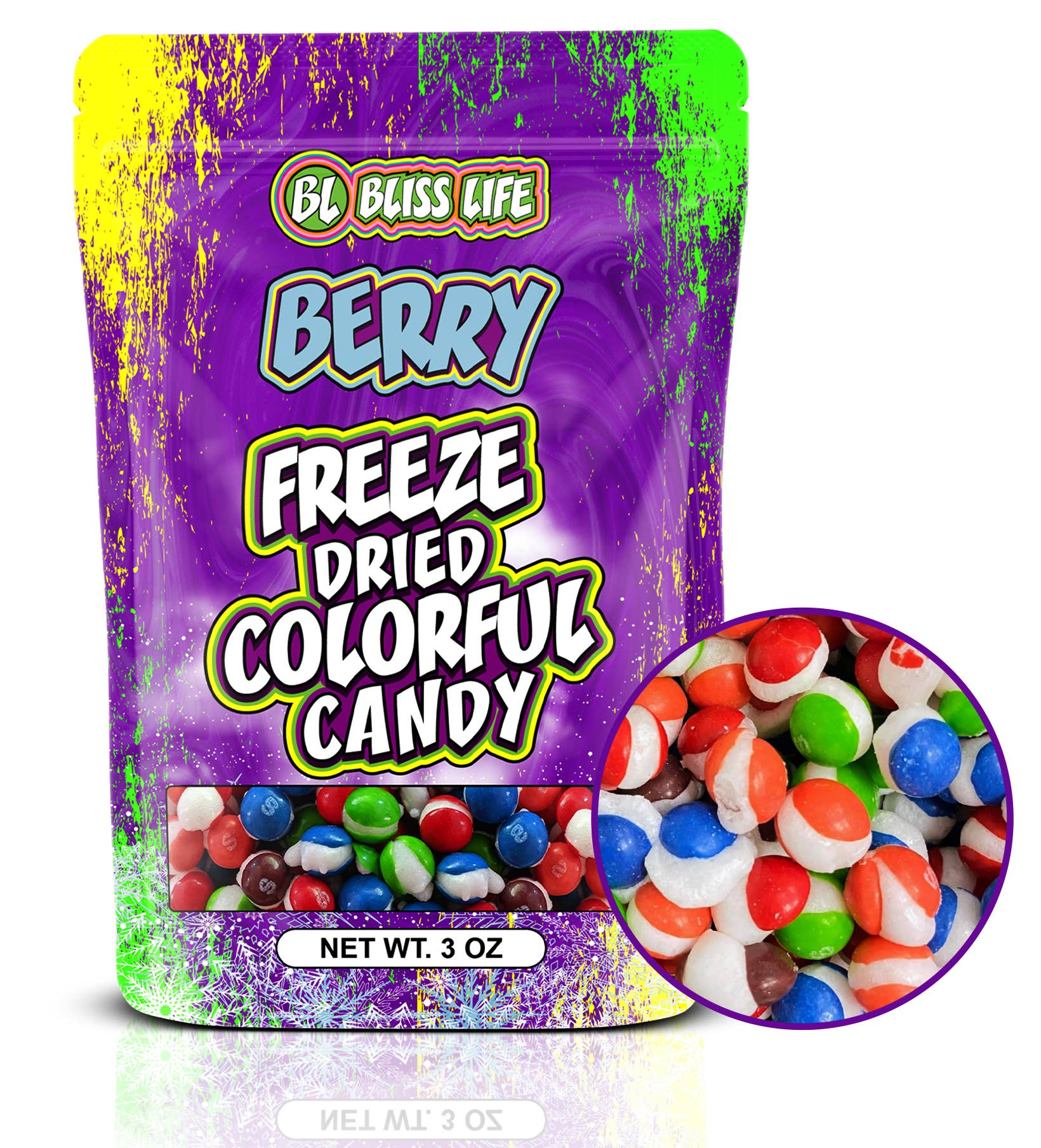 Bliss Life - Wholesale Cotton Candy - Display - 60 Count - Blasts Variety Pack5