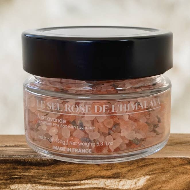 Himalayan pink salt with lavender for wholesale by Terre Ugo