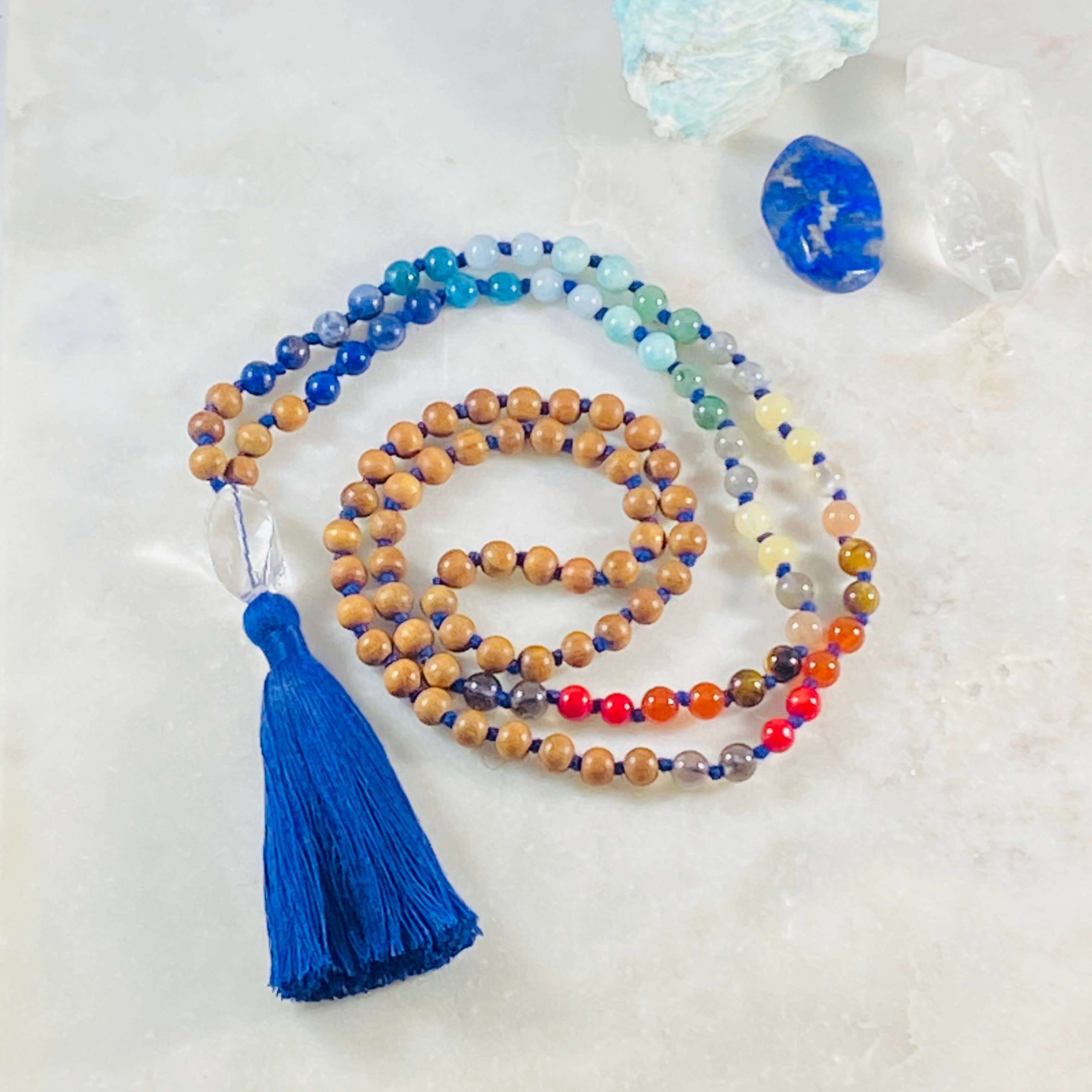 Sarah Belle - Wholesale Prayer beads necklace - Chakra Balance Mala - Prayer Bead